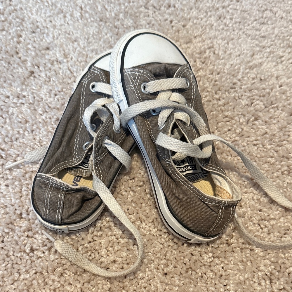 Converse Kids Charcoal Sneakers